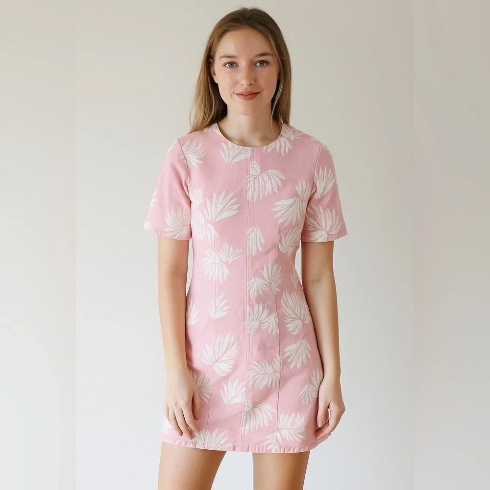 cinq a sept pink mini dress Cinq Sept Henriette Fringed Pocket Mini Dress In Pink
